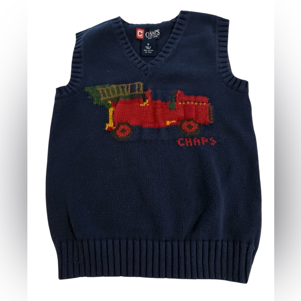 Chaps cotton sweater vest